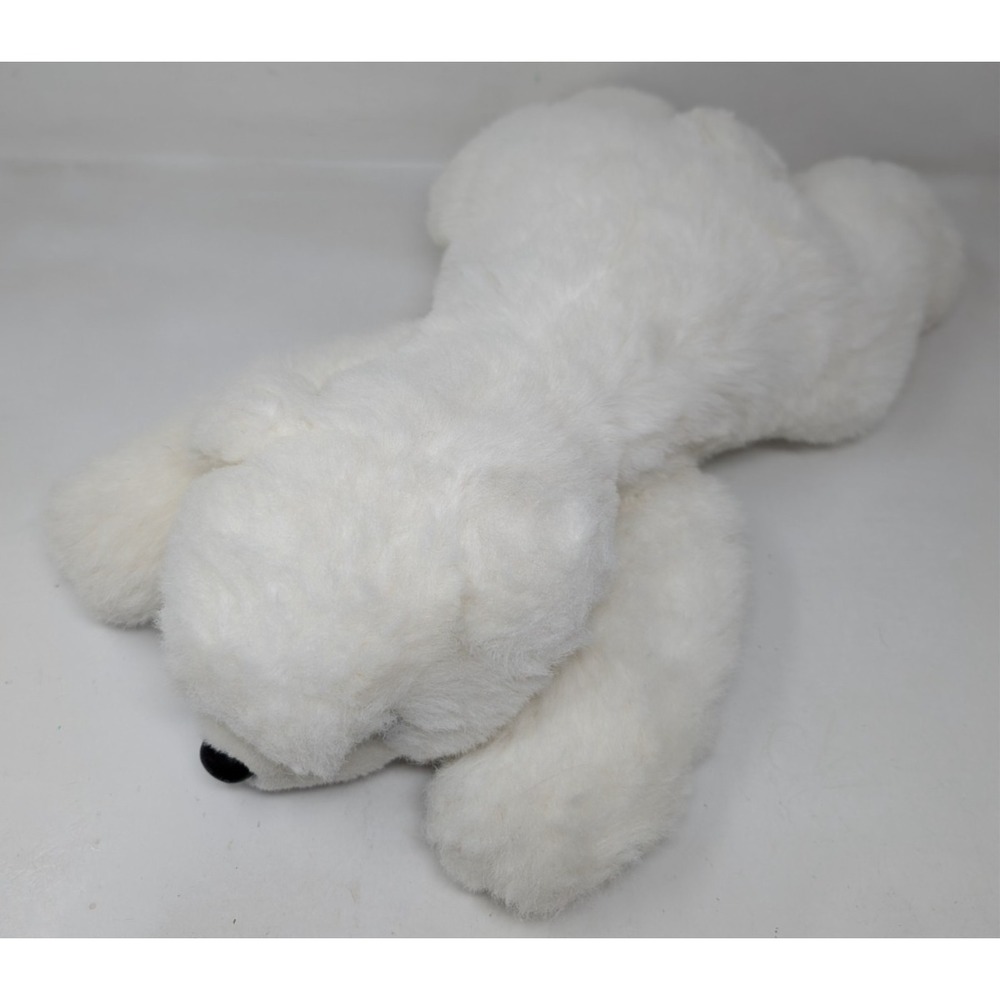 TY Beanie Buddy "Paws‎ the Polar Bear" 18" White Plush Stuffed Animal
